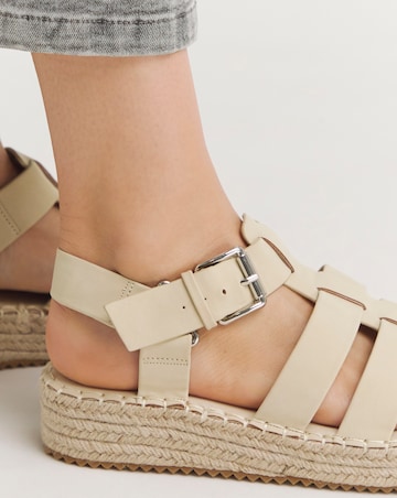 Honor Fisherman Espadrille Sandals Extra Wide EEE Fit