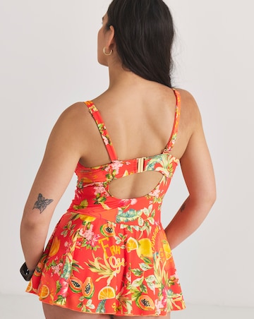 Figleaves Bandeau Underwired Tummy Control Swimdress