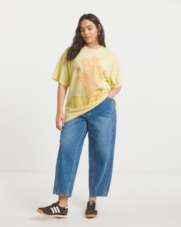 Simply Be Washed Yellow Van Gogh License T-Shirt