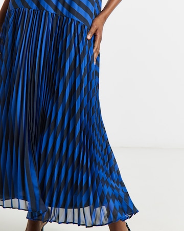 Joanna Hope Stripe Print Tea Dress