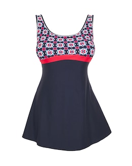 Sports Padded Swimdress With Shorts Attached