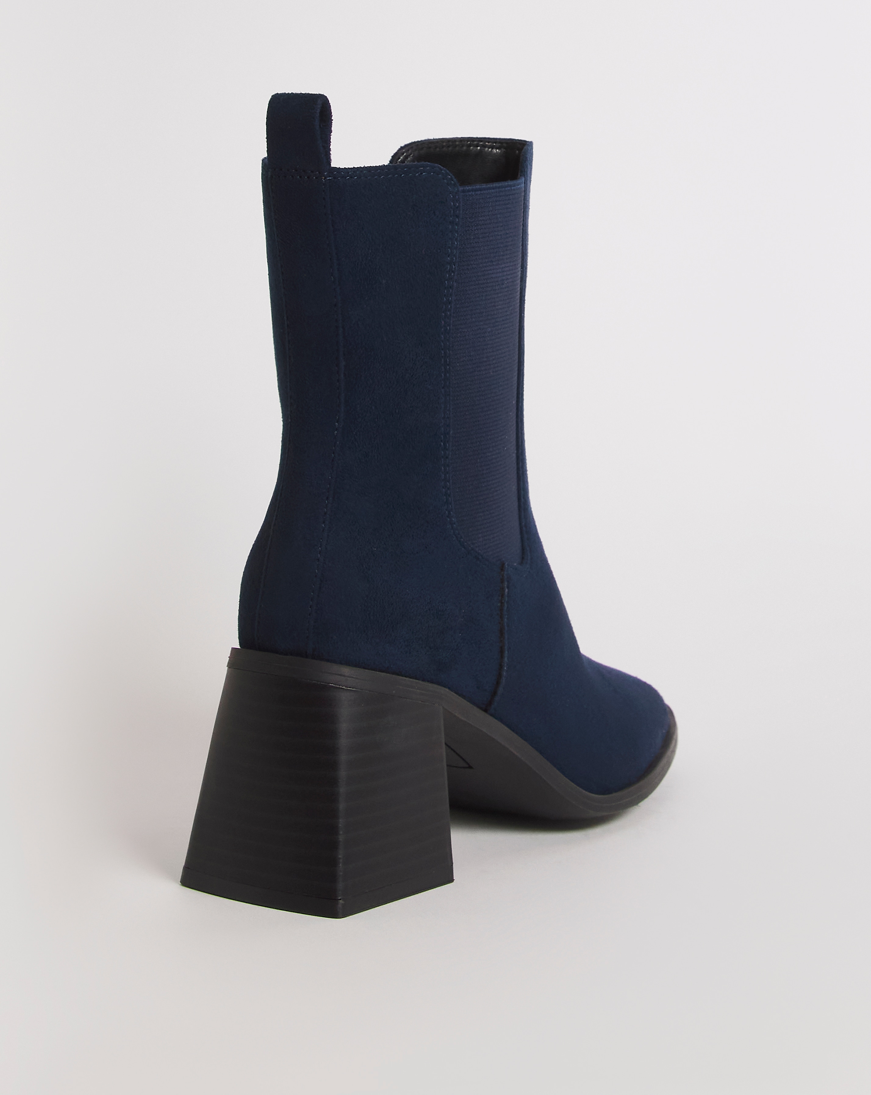 Navy ankle best sale boots new look