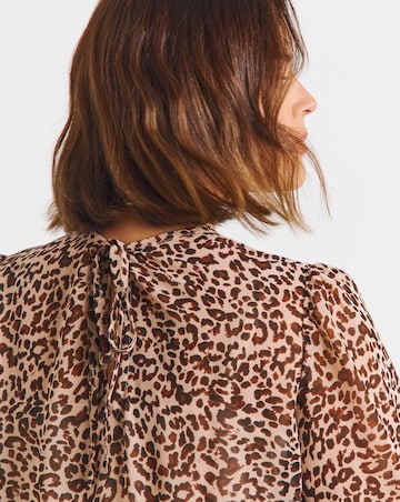 Simply Be Leopard Print Georgette Maxi Dress