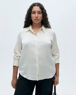 Mango Ideale Cream Shirt