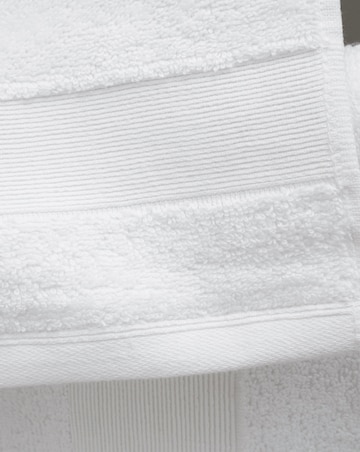 Catherine Lansfield Anti Bacterial 6 Piece Cotton Towel Bale White