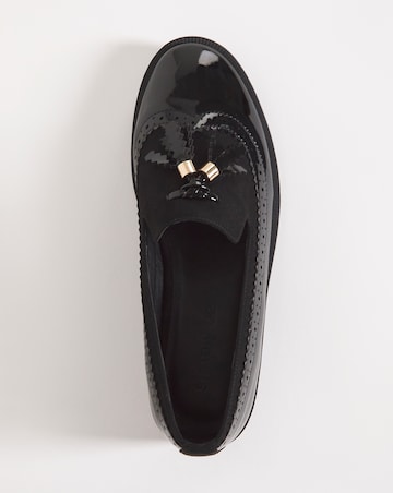 Amy Tassle Trim Loafers - Wide Fit (E)