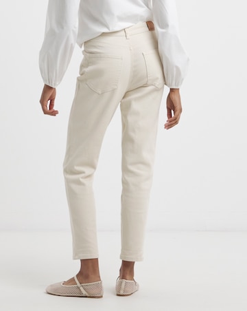 Simply Be Off White Loose Mom Jeans