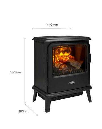 Dimplex BYP20 Bayport 2kW Black Optimyst Electric Fire Stove