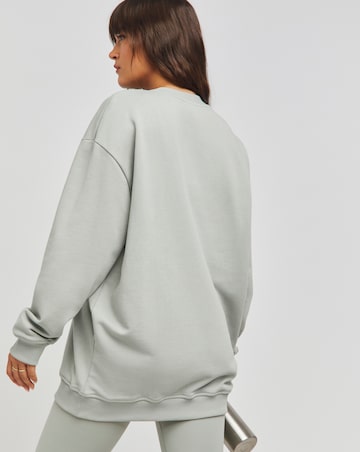 TALA Borg Logo Oversized Volley Crew Sweat