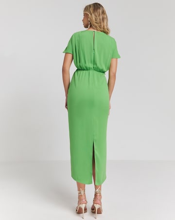 Joanna Hope Draped Midi Dress