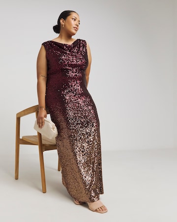 Joanna Hope Ombre Sequin Dress