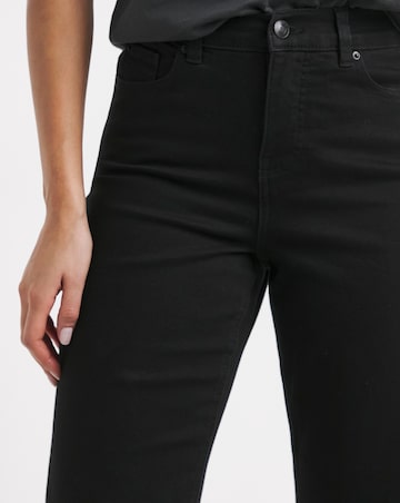 Black 24/7 Stretch Wide Leg Jeans