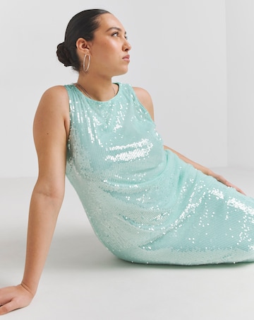 Sequin Stretch Column Dress