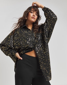 Twisted Wunder Foil Print Toni Shirt