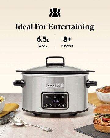 Crockpot CSC112 6.5L Digital Sizzle & Stew Slow Cooker with Induction