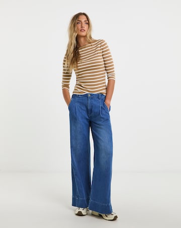 Tommy Hilfiger Three Quarter Sleeve Boat Neck