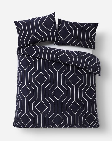 Fleece Geo Duvet Cover Set