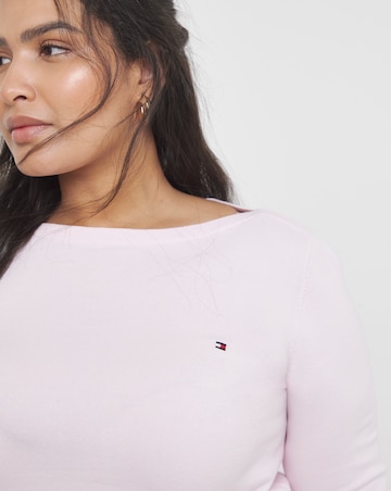 Tommy Hilfiger Jersey Stitch Long Sleeve Boat Neck Sweater