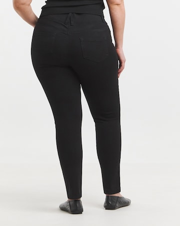 Black Stretch Slim Pull On Jeggings