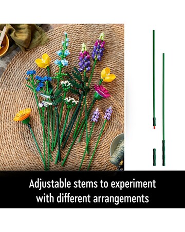 LEGO Icons Wildflower Bouquet Flowers Set for Adults 10313