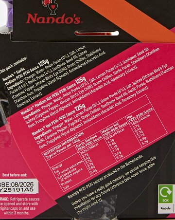 Nando's 3 Sauce Caddy