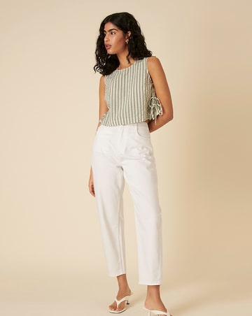 Nobody's Child Green Stripe Swing Top