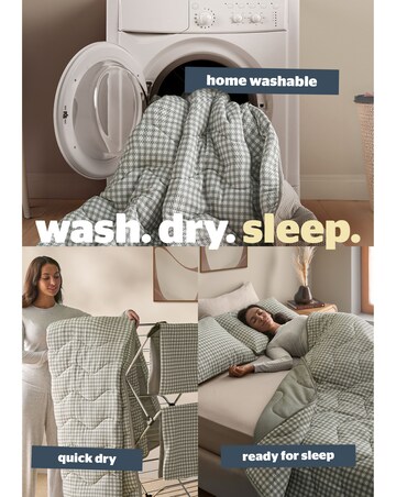 Silentnight Summer Breeze Seersucker Coverless 4.5 Tog Duvet and Pillowcase Set