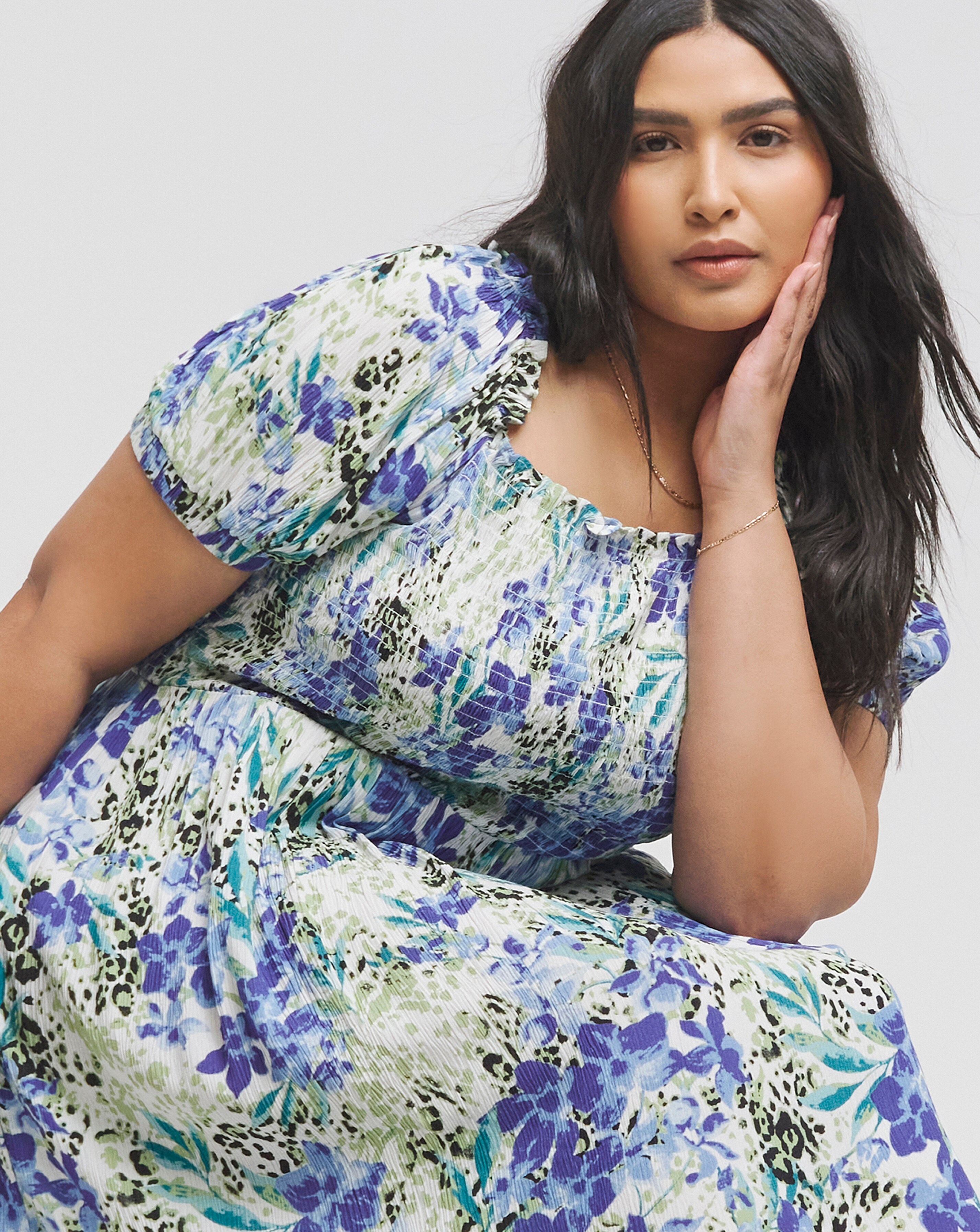 Joe Browns Shirred Animal Instinct Maxi Dress