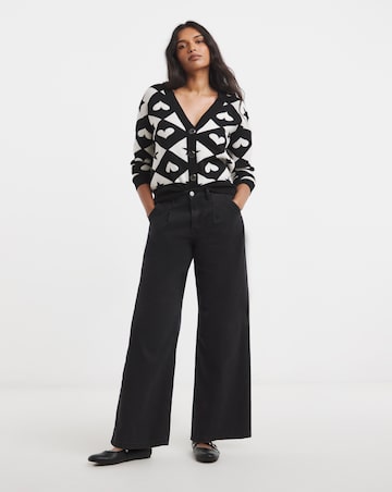 Simply Be Heart & Stars Checkerboard Cardigan