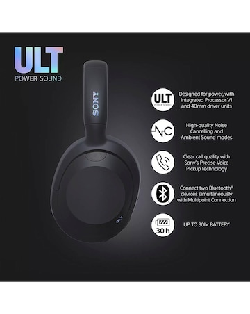 Sony ULT WEAR Wireless Over-Ear Headphones - Black