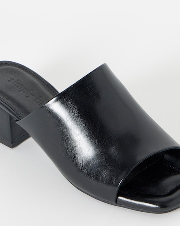 Echo Low Block Heel Mules - Extra Wide Fit (EEE)