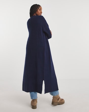 Navy Longline Maxi Cardigan