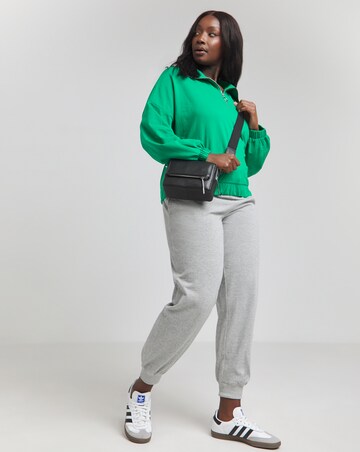 Green Zip Up Sweatshirt