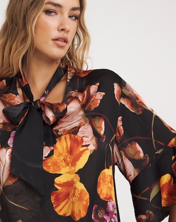 Joanna Hope Choker Neck Blouse