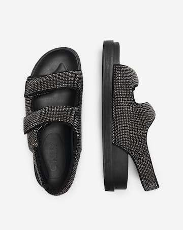 Only Minnie Glitter Sandals With Adjustable Straps Standard Fit