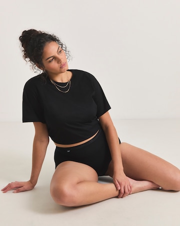 Sloggi 3 Pack Cotton Basic Maxi Knickers, Black, Skintone or White