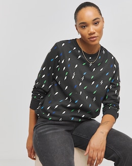 Lightning Bolt Printed Sweatshirt