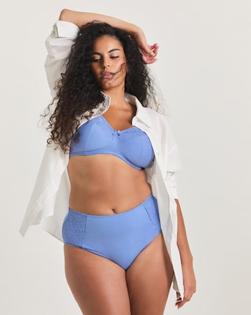 Pretty Secrets (2 Pack) New Sarah Cotton Full Fit Knickers Blue/Cream