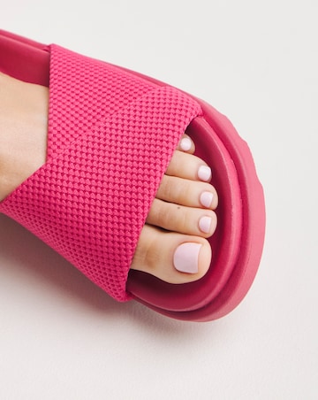 Lulu Soft Twist Slider Mule Sandals - Wide Fit (E)