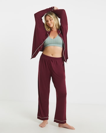 Pretty Secrets Ribbed Button Through Pyjama Set