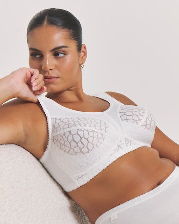 Miss Mary of Sweden Jacquard Non Wired Bra White