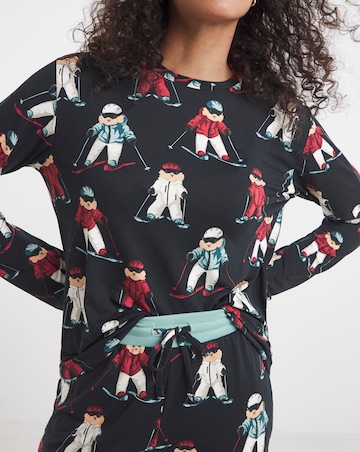 Chelsea Peers Skiing Dog Family Pyjama Set Womens