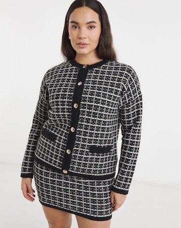 Crew Neck Boucle Cardigan Co-ord