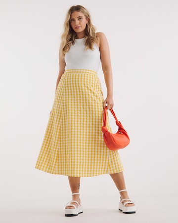 Joe Browns Gingham Midi Skirt