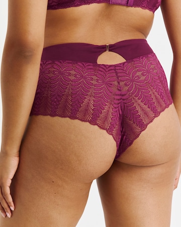 Figleaves Curve Opulence Lace Deep Brazilian Brief