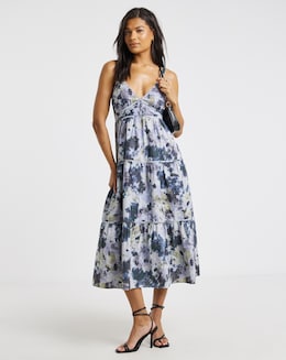 Religion Tiered Midi Dress
