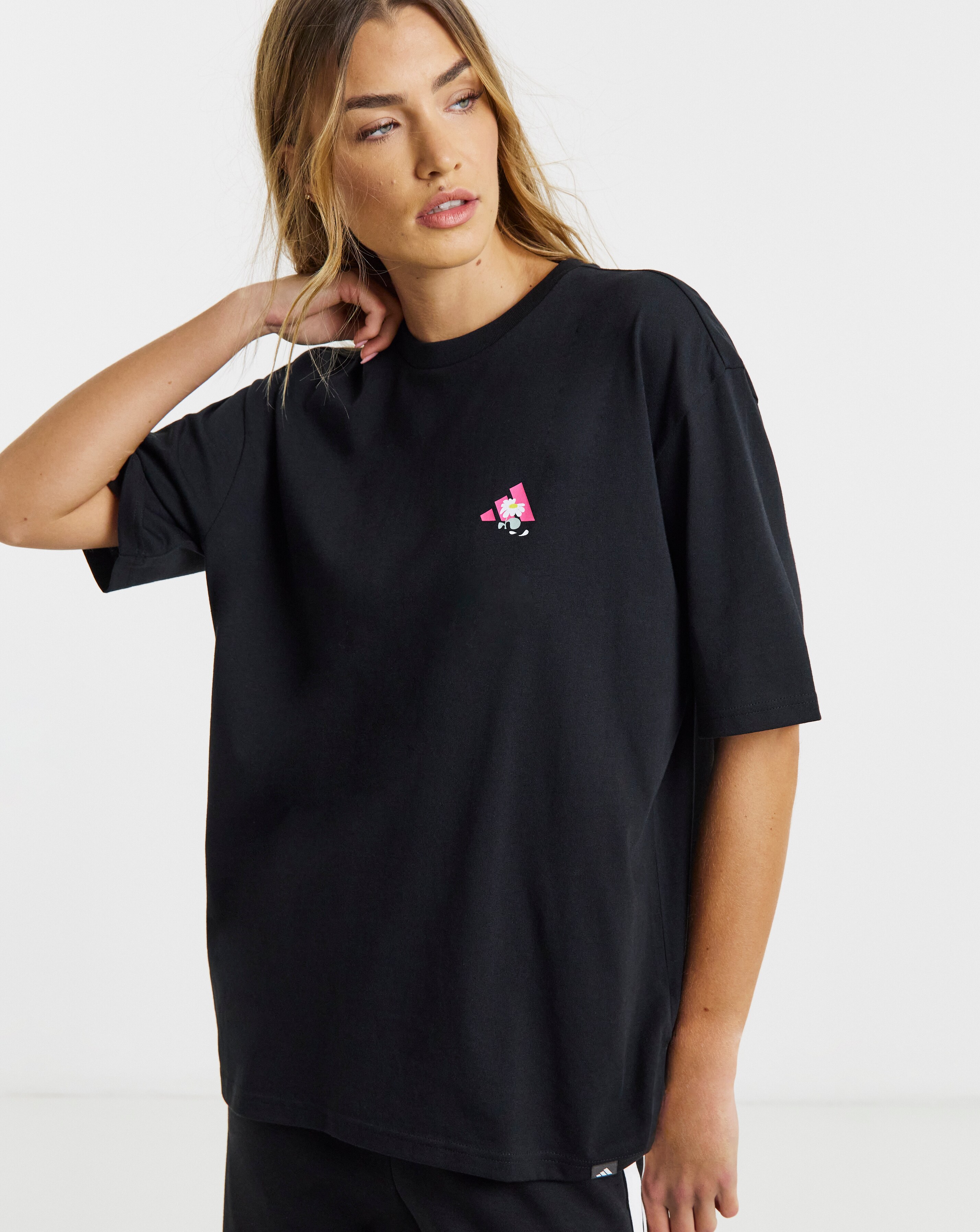 adidas Soft Side Back Graphic T-Shirt | Simply Be