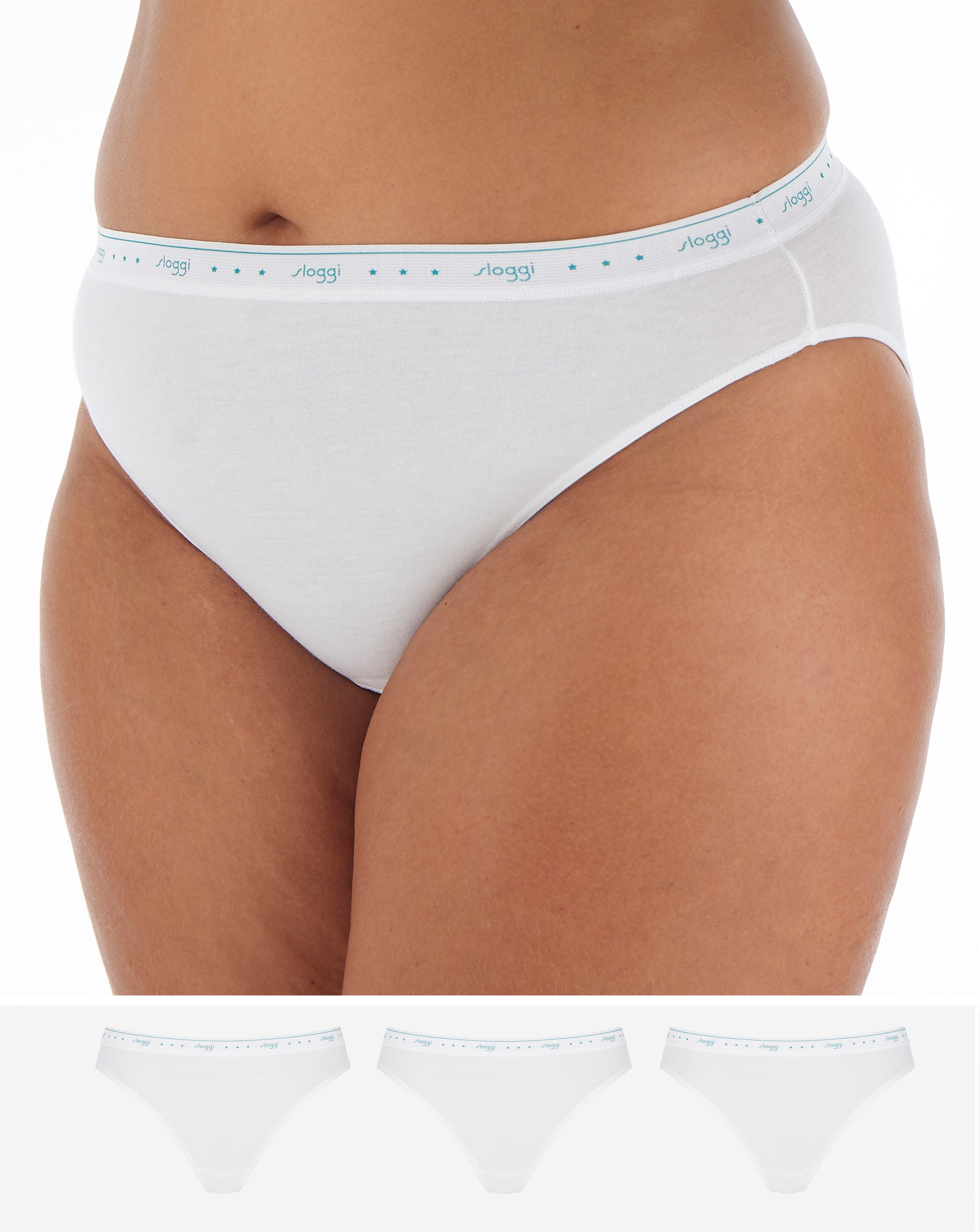 Sloggi 3Pack 24/7 Cotton Tai Knickers White