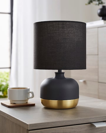Black and Gold Touch Table Lamp