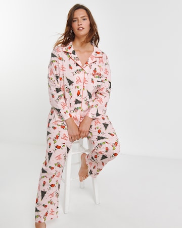 Christmas Grinch Button Through Pyjama Set